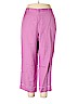 First Issue by Liz Claiborne Purple Linen Pants Size 18 - photo 1