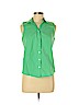Talbots Green Sleeveless Button-Down Shirt Size 8 (petite) - photo 1