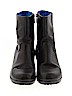 Crocs 100% Leather Solid Black Boots Size 7 1/2 - photo 2