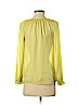 Ann Taylor LOFT 100% Polyester Yellow Long Sleeve Blouse Size XS (petite) - photo 2
