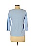 Talbots 100% Pima Cotton Blue 3/4 Sleeve Top Size M (petite) - photo 2