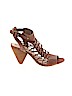 Vince Camuto 100% Leather Brown Heels Size 10 - photo 1