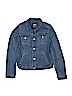 Levi's Solid Blue Denim Jacket Size 12 - 13 - photo 1