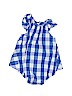 Carter's 100% Cotton Checkered-gingham Blue Short Sleeve Outfit 0-3 MO / 3 MO - photo 1
