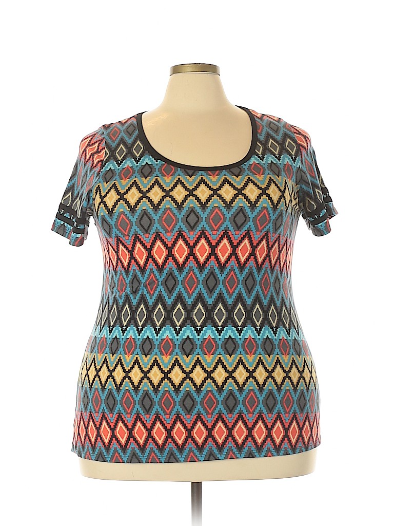 Lularoe Blue Short Sleeve T-Shirt Size 2X - photo 1
