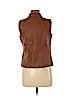 Baccini 100% Polyurethane Brown Faux Leather Jacket Size M (petite) - photo 2