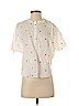 Ann Taylor LOFT 100% Cotton White Short Sleeve Blouse Size XS (petite) - photo 1