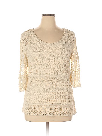 Christopher & Banks 3/4 Sleeve Blouse (view 1)