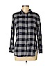 H&M 100% Cotton Blue Long Sleeve Button-Down Shirt Size 6 - photo 1