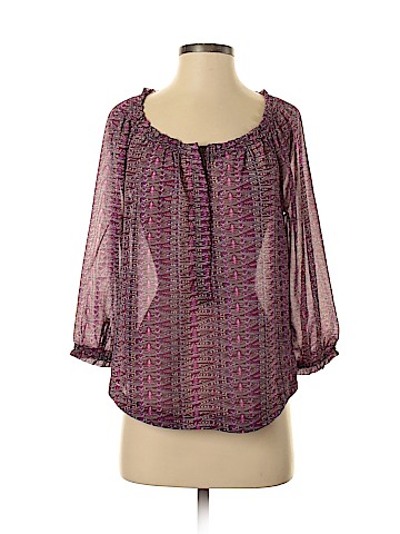 American Eagle Outfitters 3/4 Sleeve Blouse (view 1)