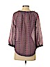 American Eagle Outfitters 100% Polyester Purple 3/4 Sleeve Blouse Size S (petite) - photo 2
