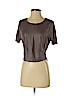 BCBGMAXAZRIA 100% Modal Brown Short Sleeve Blouse Size XXS - photo 1