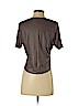 BCBGMAXAZRIA 100% Modal Brown Short Sleeve Blouse Size XXS - photo 2