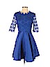 Unbranded 100% Polyester Blue Cocktail Dress Size S - photo 1