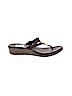 Crocs Solid Brown Flip Flops Size 9 (wide) - photo 1