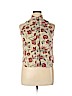 Jones New York Tan Sleeveless Button-Down Shirt Size 14 (petite) - photo 1
