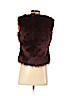 Express Burgundy Faux Fur Vest Size XS - photo 2