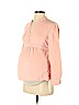 Motherhood 100% Cotton Pink Long Sleeve Blouse Size S - photo 1