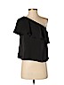 Amanda Uprichard 100% Polyester Black Short Sleeve Blouse Size P (petite) - photo 1