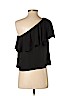Amanda Uprichard 100% Polyester Black Short Sleeve Blouse Size P (petite) - photo 2