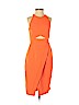 Shona Joy Orange Cocktail Dress Size 4 - photo 1