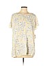 Old Navy 100% Rayon Yellow Short Sleeve Blouse Size XL - photo 1