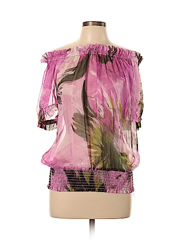 Karen Kane Short Sleeve Silk Top (view 1)