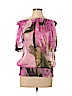Karen Kane 100% Silk Pink Short Sleeve Silk Top Size XL - photo 1