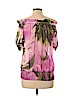 Karen Kane 100% Silk Pink Short Sleeve Silk Top Size XL - photo 2