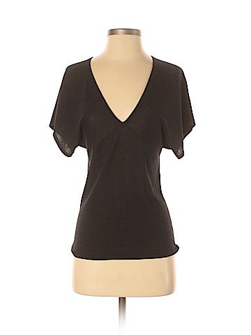 Theory Short Sleeve Silk Top (view 1)