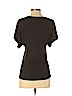 Theory Black Short Sleeve Silk Top Size S - photo 2