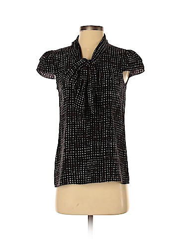Theory Short Sleeve Silk Top (view 1)