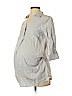 Isabel Maternity 100% Cotton Gray Long Sleeve Blouse Size XS - photo 1