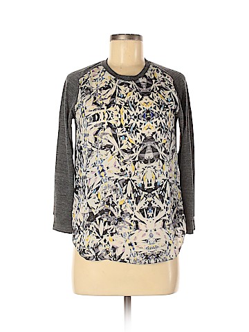 Rebecca Taylor 3/4 Sleeve Silk Top (view 1)