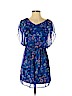 Lush 100% Polyester Blue Casual Dress Size S - photo 1