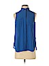 Talbots 100% Polyester Blue Sleeveless Blouse Size S (petite) - photo 1