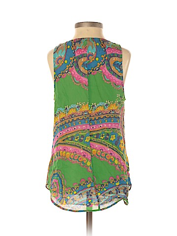 Trina Turk Sleeveless Silk Top (view 2)