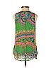 Trina Turk Green Sleeveless Silk Top Size P (petite) - photo 2