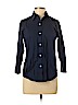 Lauren by Ralph Lauren 100% Cotton Blue Long Sleeve Button-Down Shirt Size M (petite) - photo 1