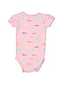Carter's 100% Cotton Pink Short Sleeve Onesie 3-6 MO / 6 MO - photo 2