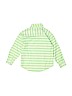 Nautica 100% Polyester Stripes Green Long Sleeve Button-Down Shirt Size 7 - photo 2