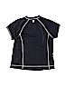 Lands' End Solid Black Active T-Shirt Size 10 - 12 - photo 2