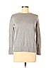 Ann Taylor LOFT 100% Cotton Gray Pullover Sweater Size L (petite) - photo 1