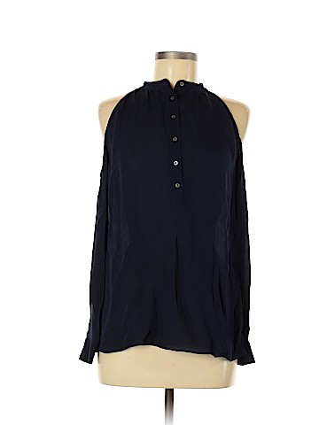 Nicole Miller Long Sleeve Silk Top (view 1)