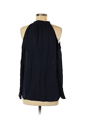 Nicole Miller Long Sleeve Silk Top (view 2)