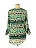 Mossimo 100% Polyester Green 3/4 Sleeve Blouse Size XL - photo 2