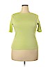 Charter Club 100% Pima Cotton Green Short Sleeve Top Size XL (petite) - photo 1