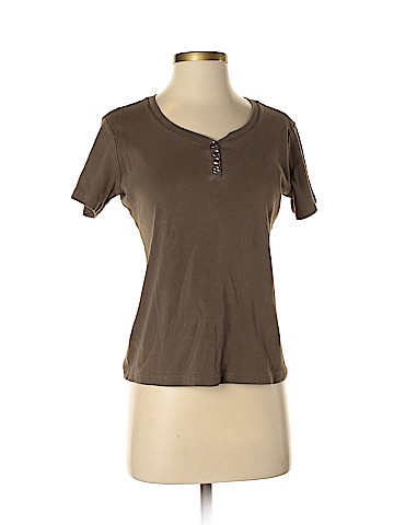 Karen Scott Short Sleeve Henley (view 1)