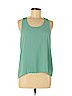 Papermoon 100% Polyester Green Sleeveless Blouse Size M (petite) - photo 1