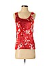 Theory Red Sleeveless Silk Top Size P (petite) - photo 1